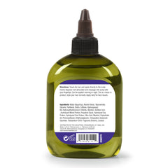 Hair Chemist label close-up highlighting biotin and usage directions