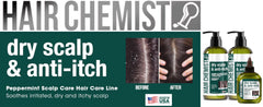 Hair Chemist Packaging box shows USA-made quality and value.