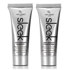Hair Chemist Sleek Shampoo bottle front with label showing frizz control