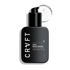 Hair Craft Co. CRVFT daily leave-in bottle pour for frizz control and moisture.
