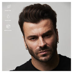 Matte finish without shine, keeping hair lofted and natural