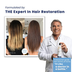 Male and female users together, illustrating universal fit for thinning hair needs.