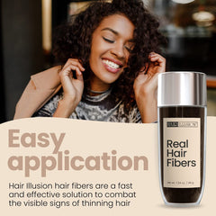 Hair Illusion covering thinning areas provides discreet, natural-looking density.