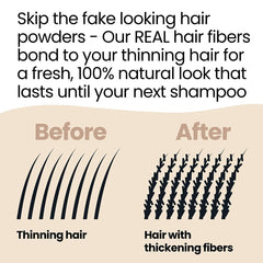 Hair Illusion for men and women demonstrates universal appeal and versatile use.