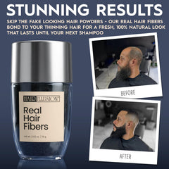 Hair Illusion close-up shows natural blend with your hair