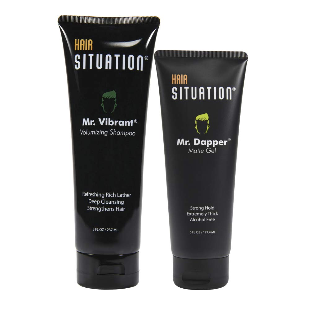 Hair Situation Mr. Dapper Matte Look bottle for strong styling and long-lasting hold.