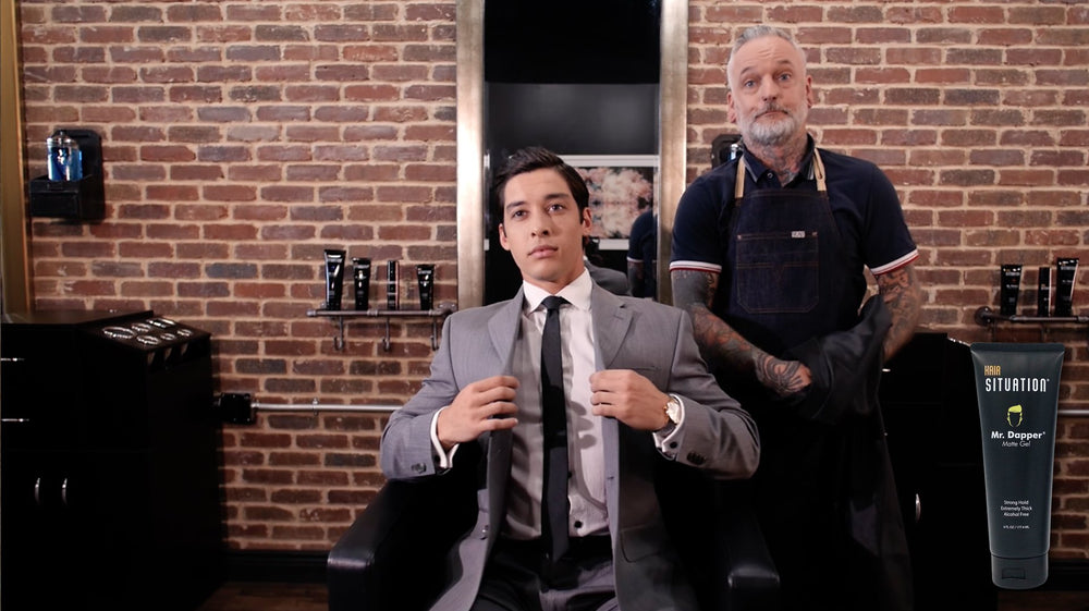 Hair Situation Mr. Dapper Matte Look model hair with matte style.