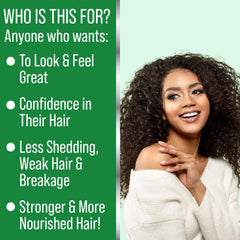 Hair Thickness Maximizer DHT Blocker Serum dropper ready to apply on damp hair.