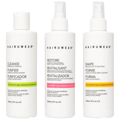 Hair U Wear shampoo bottle cleanses synthetic wigs gently for refreshed fibers