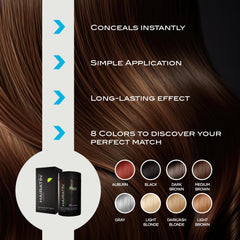 HAIRATIN bald-spot concealment in action provides seamless coverage.
