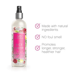 Hairfinity Rice Water Hair Mist ingredients highlight rice extract.