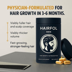 Hairfol capsules-daily-dose: easy daily capsules for a consistent hair care routine.