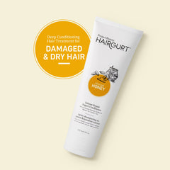 Hairgurt almond-honey shampoo bottle lathers while protecting color