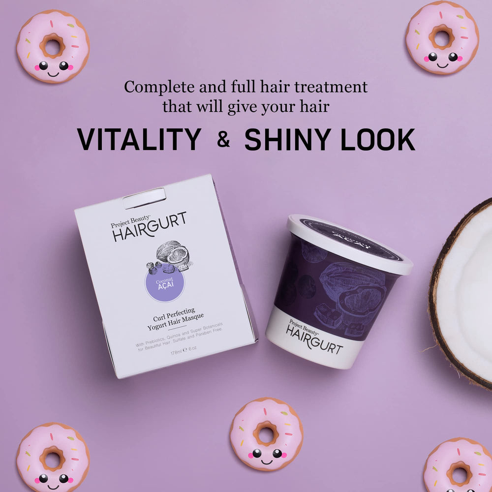 Hairgurt packaging with recyclable materials conveys eco-conscious care.