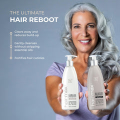 Hairmax Density close-up showing rich foamy lather and cleansing action.