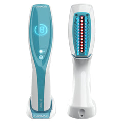 Hairmax Ultima 12 LaserComb front view showing cordless design for at-home use.