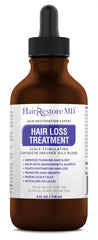 HairRestore MD DHT Blocker Oil cayenne bottle boosts scalp circulation.