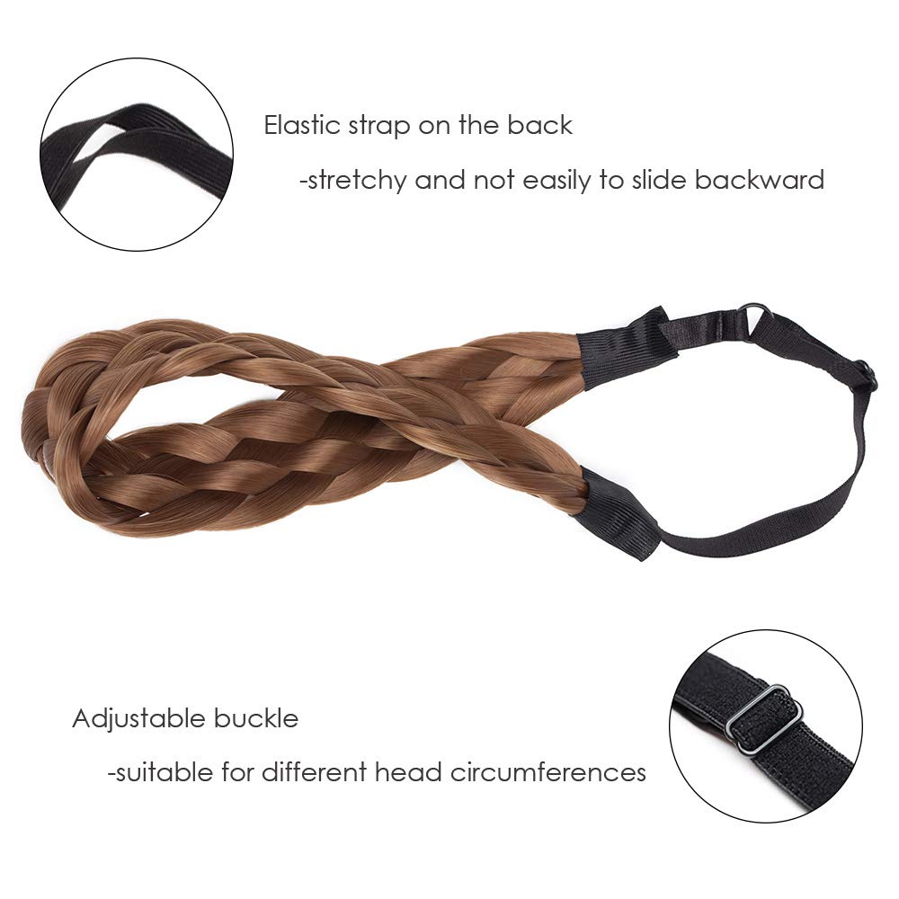 Hairro braided headband worn for quick, effortless styling in seconds.