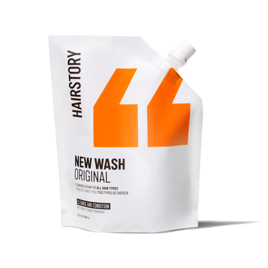 Hairstory New Wash Original refill bottle for a sustainable hair routine