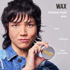 Hairstory Wax defines curls to lift and separate strands without stiffness.