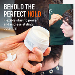 Hairstory Wax smooths flyaways for a polished, effortless look.