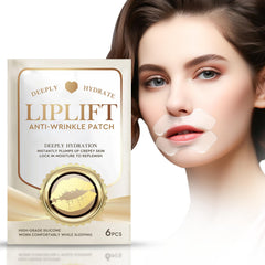 Hajoyful lip wrinkle patch closeup shows a smooth silicone seal for lips and overnight use.