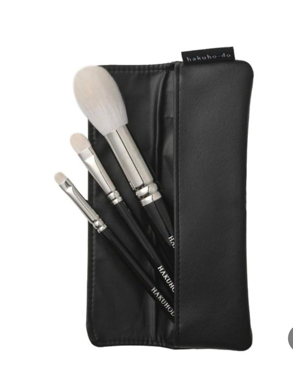 HAKUHODO basic selection 3-piece brush set close-up soft bristles for effortless blending