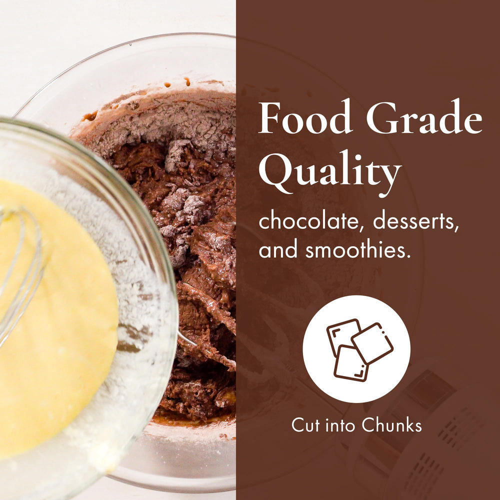 HalalEveryDay unrefined cocoa butter; ideal for soap making and moisturizers.