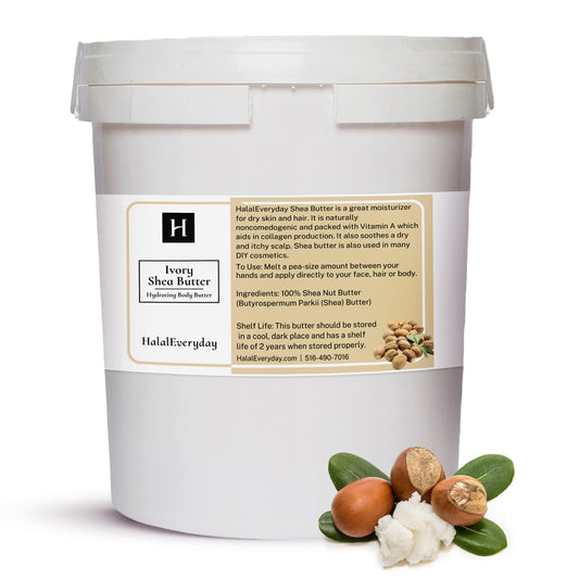 HalalEveryDay Ivory Shea Butter for deep hydration and radiant skin.