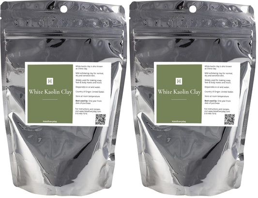 HalalEveryDay white kaolin clay powder 2lb pack for DIY skincare and masks