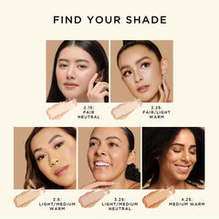 HALEYS Re-cover delivers a soft-matte finish for a natural, comfortable complexion.