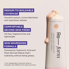 HALEYS Re-form face application demo highlights second-skin glow