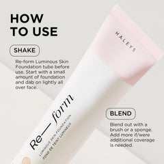 HALEYS Re-form oil-free texture feels breathable and comfortable