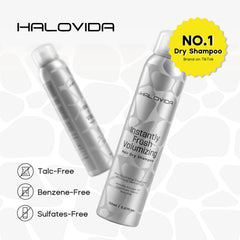 HALOVIDA leaves residue-free, clean feeling hair all day.