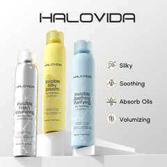 HALOVIDA shake and spray guidance for even coverage and style.