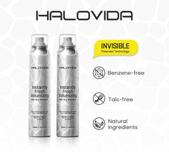 HALOVIDA spray mist application demonstrates even coverage at roots