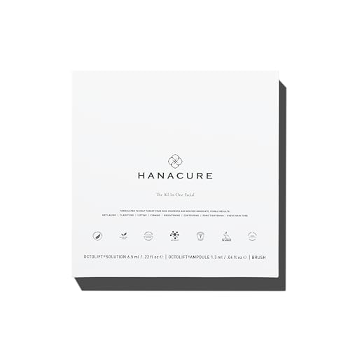 Hanacure lifting serum ampoule close-up, enables targeted lifting and contouring.