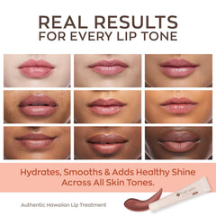 Nightly ritual with Hanalei Lip Treatment for overnight lip hydration.