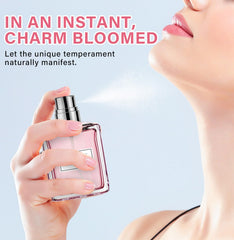 Packaging image of HANASCAR pheromones perfume inside an elegant box.
