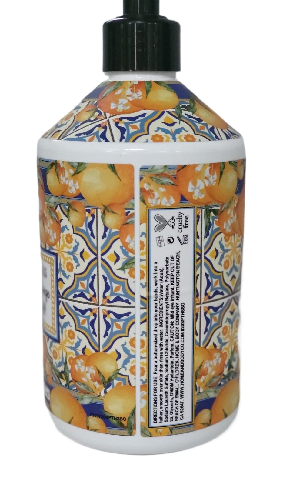 Hand Soap lemon verbena 21.5 oz bottle with bright citrus notes for refreshed hands.
