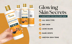 Handmade niacinamide papaya turmeric cream tube glows softly for daily use.