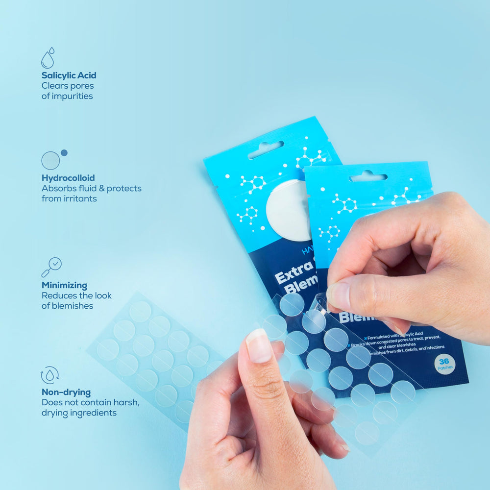 HANHOO soothing blemish patch helps calm skin during breakout relief.
