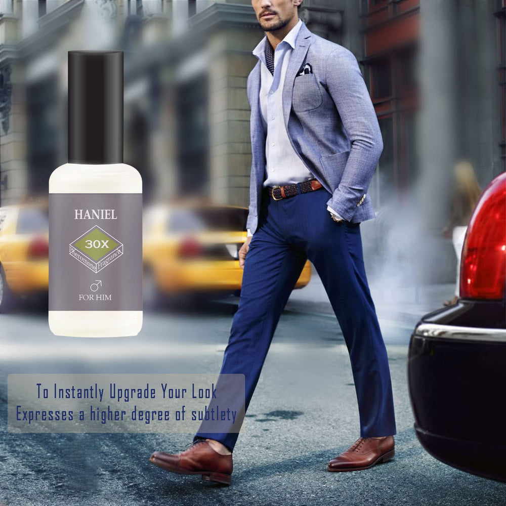 Haniel Cologne with cypress accents adds earthy sophistication for evening wear