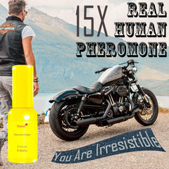 Haniel pheromone oil dropper demonstrates easy application and subtle mood enhancement.