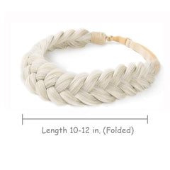 Hann braided headband long 10-12 inch weave ideal for quick updos