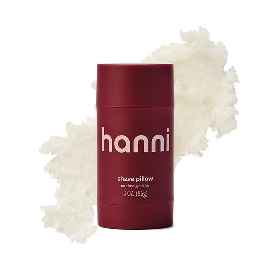 HANNI Shave Pillow product shot showing a versatile gel stick for dry or wet shaving.
