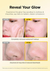 Hanskin blackhead-first-cleanse-for-double-cleansing removes daily debris and impurities effectively.