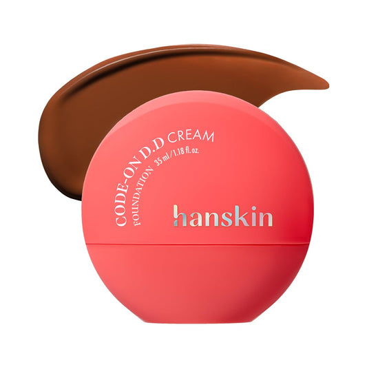 Hanskin DD Cream Contour 52 Deep Cocoa bottle with pump for precise sculpting