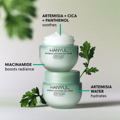 Hanyul Artemisia Soothing Gel Cream tube ready for daily application and cooling relief
