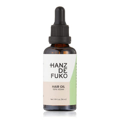 Hanz de Fuko vegan hair and beard oil bottle for lightweight hydration and shine